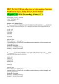 Test Bank for Introduction to Information Systems&comma; 9th Edition by R&period; Kelly Rainer & Brad Prince &vert; Complete Chapters 1-14 with Technology Guides 1-3 &vert; Over 4&comma;000 Practice Questions & Answers &vert; Includes All True&sol;False&comma; Multiple Choice&comma; Short Answer&comma; and Ess