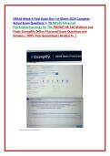 NR546 Week 8 Final Exam Due 1st March 2026 Complete &NewLine;Actual Exam Questions 1- 75 NR546 Advanced &NewLine;Psychopharmacology for The PMHNP NR 546 Midterm and &NewLine;Finals Examplify Online Proctored Exam Questions and &NewLine;Answers &vert; 100&percnt; Pass Guaranteed &vert; Graded A&plus; &vert;