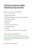 CEFM STUDY GUIDE 2026 VERIFIED&NewLine;QUESTION SET AND SOLUTIONS