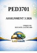 PED3701 Assignment 3 Due 24 June 2026