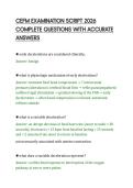 CEFM EXAMINATION SCRIPT 2026&NewLine;COMPLETE QUESTIONS WITH ACCURATE&NewLine;ANSWERS