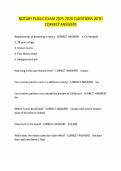NOTARY PUBLIC EXAM 2025-2026 QUESTIONS WITH&NewLine;CORRECT ANSWERS