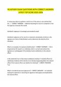 PA NOTARY EXAM QUESTIONS WITH CORRECT ANSWERS&NewLine;LATEST TOP SCORE 2025-2026