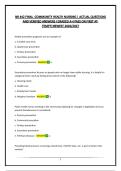 NR 442 FINAL -COMMUNITY HEALTH NURSING &vert; ACTUAL QUESTIONS AND VERIFIED ANSWERS &vert;GRADED A&plus;&vert;PASS ON FIRST ATTEMPT&vert;NEWEST 2026&sol;2027