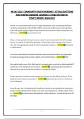 NR 442 QUIZ -COMMUNITY HEALTH NURSING &vert; ACTUAL QUESTIONS AND VERIFIED ANSWERS &vert;GRADED A&plus;&vert;PASS ON FIRST ATTEMPT&vert;NEWEST 2026&sol;2027