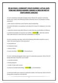NR 442 EXAM 2 -COMMUNITY HEALTH NURSING &vert; ACTUAL QUESTIONS AND VERIFIED ANSWERS &vert;GRADED A&plus;&vert;PASS ON FIRST ATTEMPT&vert;NEWEST 2026&sol;2027