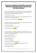 NR 442 EXAM BUNDLE -COMMUNITY HEALTH NURSING &vert; ACTUAL QUESTIONS AND VERIFIED ANSWERS &vert;GRADED A &vert;PASS ON FIRST ATTEMPT&vert;NEWEST 2026&sol;2027