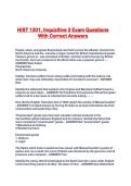 HIST 1301&comma; Inquizitive 3 Exam Questions With Correct Answers