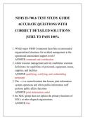 NIMS IS-700&period;b TEST STUDY GUIDE &NewLine;ACCURATE QUESTIONS WITH &NewLine;CORRECT DETAILED SOLUTIONS &NewLine;&vert;SURE TO PASS 100&percnt;