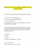 NACE CP 2 QUIZ 2 WITH CORRECT ANSWERS LATEST TOP&NewLine;SCORE 2025-2026