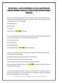 NR 302 EXAM 1- HEALTH ASSESSMENT&vert; ACTUAL QUESTIONS AND VERIFIED ANSWERS &vert;GRADED A&plus;&vert;PASS ON FIRST ATTEMPT&vert;NEWEST 2026&sol;2027