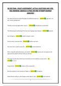 NR 302 EXAM BUNDLE- HEALTH ASSESSMENT&vert; ACTUAL QUESTIONS AND VERIFIED ANSWERS &vert;GRADED A &vert;PASS ON FIRST ATTEMPT&vert;NEWEST 2026&sol;2027