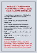 2026-2027 NEWEST SYSTEMS SECURITY&NewLine;CERTIFIED PRACTITIONER &lpar;SSCP&rpar;&NewLine;EXAM &vert; Q&A WITH RATIONALES