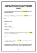 NR 341 EXAM -COMPLEX ADULT HEALTH&vert; ACTUAL QUESTIONS AND VERIFIED ANSWERS &vert;GRADED A&plus;&vert;PASS ON FIRST ATTEMPT&vert;NEWEST 2026&sol;2027