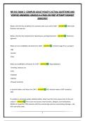 NR 341 EXAM 2 -COMPLEX ADULT HEALTH&vert; ACTUAL QUESTIONS AND VERIFIED ANSWERS &vert;GRADED A&plus;&vert;PASS ON FIRST ATTEMPT&vert;NEWEST 2026&sol;2027