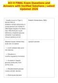 ACI II FINAL Exam Questions and&NewLine;Answers with Verified Solutions &vert; Latest&NewLine;Updated 2026