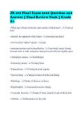 JR 101 Final Exam 2026 Question and&NewLine;Answer &vert; Final Review Pack &vert; Grade&NewLine;A&plus;