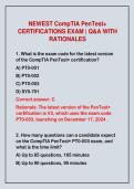 2026-2027 NEWEST CompTIA PenTest&plus;&NewLine;CERTIFICATIONS EXAM &vert; Q&A WITH&NewLine;RATIONALES
