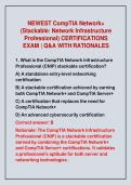 2026-2027 NEWEST CompTIA Network&plus;&NewLine;&lpar;Stackable&colon; Network Infrastructure&NewLine;Professional&rpar; CERTIFICATIONS&NewLine;EXAM &vert; Q&A WITH RATIONALES 
