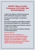 2026-2027 NEWEST VMware Certified&NewLine;Professional &lpar;VCP&rpar; EXAM &vert; Q&A&NewLine;WITH RATIONALES 