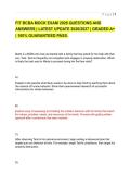 FIT BCBA MOCK EXAM 2026 QUESTIONS AND&NewLine;ANSWERS &vert; LATEST UPDATE 2026&sol;2027 &vert; GRADED A&plus;&NewLine;&vert; 100&percnt; GUARANTEED PASS&period;&NewLine;