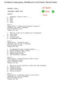 Test Bank for Anthropology 15th Edition by Ember