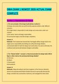 DBIA EXAM 1 NEWEST 2026 ACTUAL EXAM &NewLine;COMPLETE 