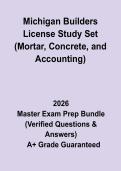 Michigan Builders License Study Set&colon; Mortar&comma; Concrete & Accounting Exam Prep PDF