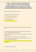NURS 618 Pathophysiology Review &ndash; NURS618 &ndash; Southeastern Louisiana University &ndash; 2025&sol;2026 &ndash; Exam 1 Verified Questions and Answers Study Guide