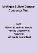 Michigan Builder General Contractor Test&colon; Complete Study Guide & Practice Questions PDF