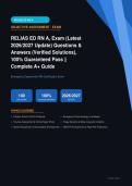  Relias ED RN A Exam Questions & Answers Verified Solutions Actual Exam 2026&sol;2027 &ndash; Complete Exam-Style Q&As &vert; 100&percnt; Certified Verified &ndash; Pass Guaranteed &ndash; A&plus; Graded