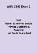 WGU C952 Exam 2&colon; Complete Study Guide & Practice Questions PDF