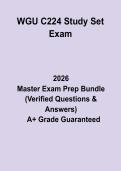 WGU C224 Study Set Exam&colon; Complete Study Guide & Practice Questions PDF