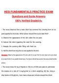 HESI Fundamentals Practice Exam &lpar;Latest 2026&sol;2027 Update&rpar; Complete Questions and Guide Answers&comma; 100&percnt; Verified Graded A&plus;