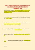 COG170 COGITO FUNDAMENTALS FINAL EXAM QUESTIONS &NewLine;AND CORRECT ANSWERS &vert;2026&sol;2027 UPDATED &NewLine;&vert;GUARANTEED PASS&period;
