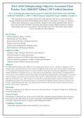 WGU D236 Pathophysiology Final Exam Review 2026-2027 QUESTIONS AND ANSWERS&NewLine;ALREADY GRADED A&plus;&period; 100&percnt; Verified Solutions &vert; Updated Per Latest Guidelines &vert; Graded A&plus;