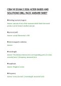 CEM 141 EXAM 2 2026 ACIDS BASES AND&NewLine;SOLUTIONS DRILL PACK ANSWER SHEET