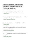 CEM 141 EXAM 2 2026 INTRODUCTORY&NewLine;CHEMISTRY ASSESSMENT QUESTIONS&NewLine;SOLUTIONS GRADED A&plus;