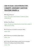 CEM 141 EXAM 3 2026 INTRODUCTORY&NewLine;CHEMISTRY ASSESSMENT QUESTIONS&NewLine;SOLUTIONS GRADED A&plus;