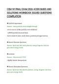 CEM 141 FINAL EXAM 2026 ACIDS BASES AND&NewLine;SOLUTIONS WORKBOOK SOLVED QUESTIONS&NewLine;COMPILATION
