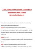 LETRS Volume 2 Unit 5-8 Posttest Answers Exam &lpar;Latest 2026&sol;2027 Update&rpar; Complete Questions and Guide Answers&comma; 100&percnt; Verified Graded A&plus;
