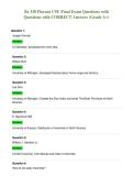 Bz 330 Florant CSU Final Exam Questions with&NewLine;Questions with CORRECT Answers &lpar;Grade A&plus;&rpar;