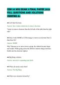 CEM 141 MSU EXAM 3 FINAL PAPER 2026&NewLine;FULL QUESTIONS AND SOLUTIONS&NewLine;VERIFIED A&plus;