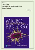 Test Bank Microbiology with Diseases by Body System 5th Edition Bauman