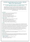 HESI Mental Health Exam 2026-2027 QUESTIONS AND ANSWERS ALREADY GRADED&NewLine;A&plus;&period; 100&percnt; Verified Solutions &vert; Updated Per Latest Guidelines &vert; Graded A&plus;