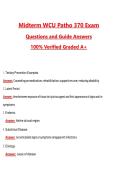 Midterm WCU Patho 370 2026 &vert; Complete Questions and Guide Answers&comma; 100&percnt; Verified Graded A&plus;