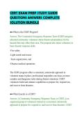 CERT EXAM PREP STUDY GUIDE&NewLine;QUESTIONS ANSWERS COMPLETE&NewLine;SOLUTION BUNDLE