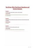 Top Driver Ohio Final Exam Questions and Correct Answers&NewLine;