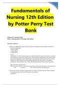 Fundamentals of Nursing 12th Edition Study Guide by Potter & Perry &vert; NCLEX Review Notes and Exam Prep