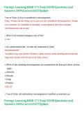 Portage Learning BIOD 171 Final Exam Study Guide &vert; Biology Review Notes&comma; Practice Questions and Exam Prep